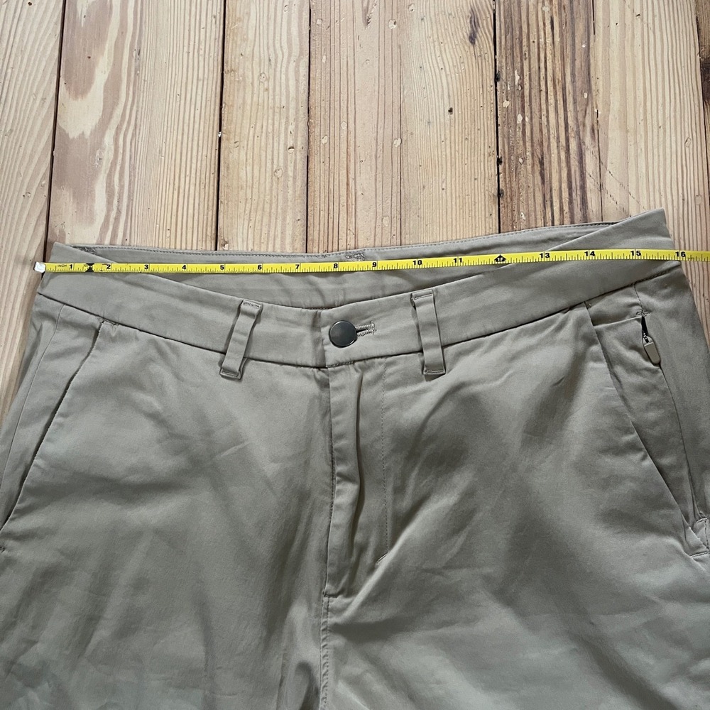Lululemon Commission Mens Chino Pants Khaki Straight Fit Casual Comfort Size 32 - Picture 12 of 12